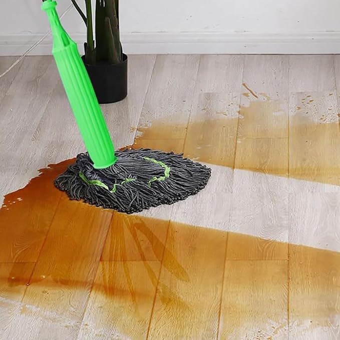 Microfiber Green Mop Wet and Dry for Bathroom, Office, Home Use