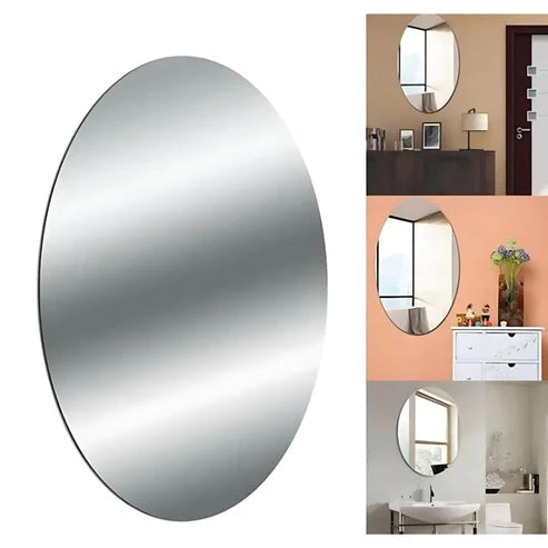 Combo of Oval Shape & Square Shape Mirror (Pack of 2)